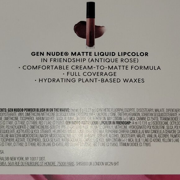 Bare Minerals Rosy Days Blush Matte Liquid Lip On The Mauve Friendship Nude Kit - Picture 4 of 8